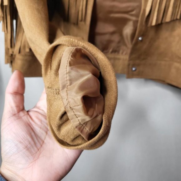 Vintage Fringe Suede Jacket - Picture 8 of 12